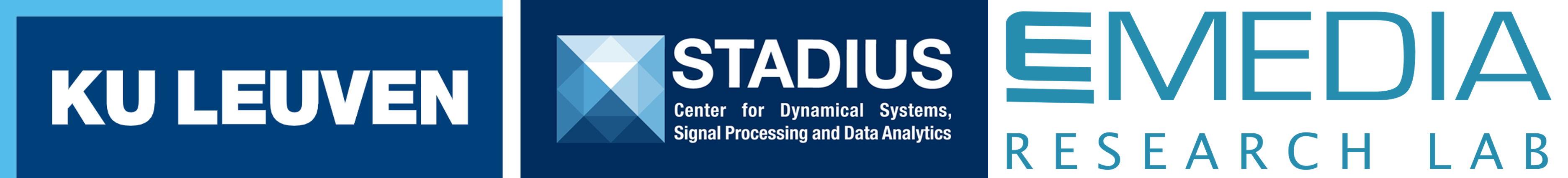 Logo of the e-Media Research Lab and STADIUS, at KU Leuven
